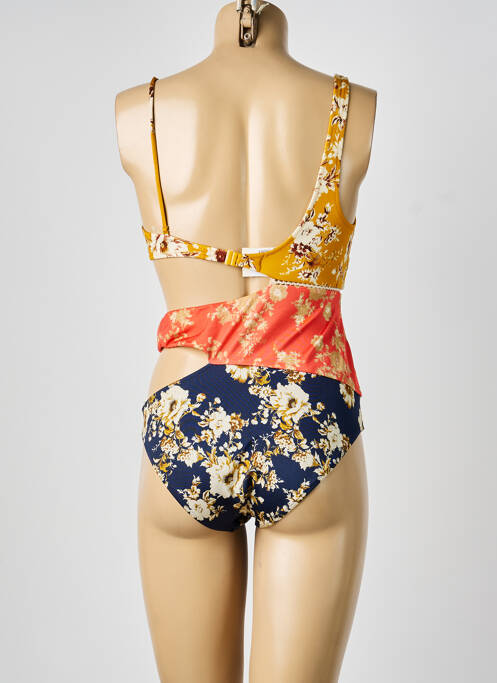 Costum de baie dintr-o singură piesă galben WATERCULT femeie