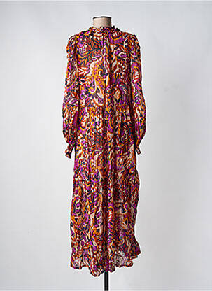 Rochie lungă mâneci lungi mâneci lungi violet B.YOUNG femeie