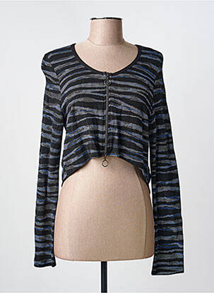 Vestă cu mâneci lungi negru DECA femeie