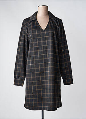 Rochie midi mâneci lungi mâneci lungi negru B.YOUNG femeie