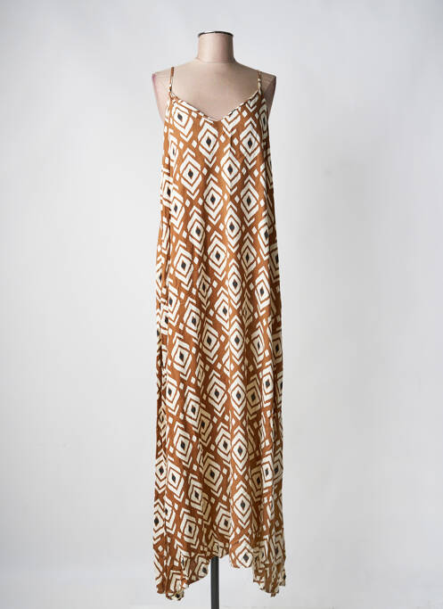 Rochie lungă maro LOSAN femeie