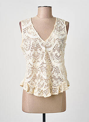 Top bej ENCANDILATA femeie