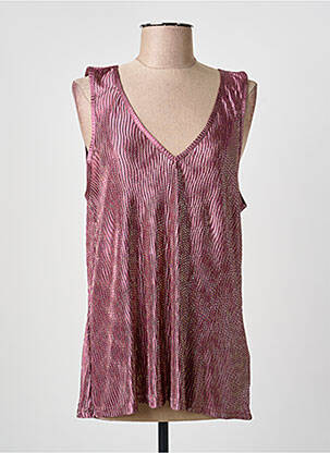 Top croială cambrată fără mâneci violet MOLLY BRACKEN femeie