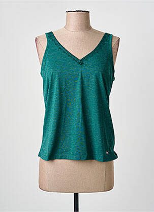 Top elasticitate fără mâneci verde LPB femme