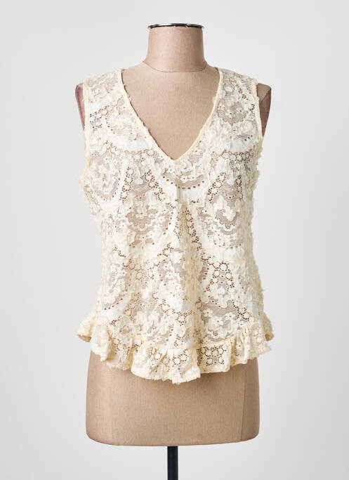 Top bej ENCANDILATA femeie