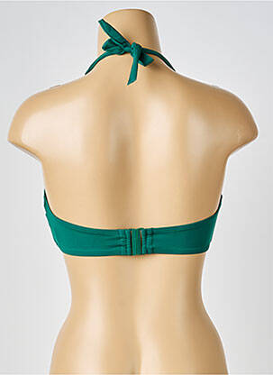 Sutien de costum de baie elasticitate top triunghiuri verde DNUD femeie