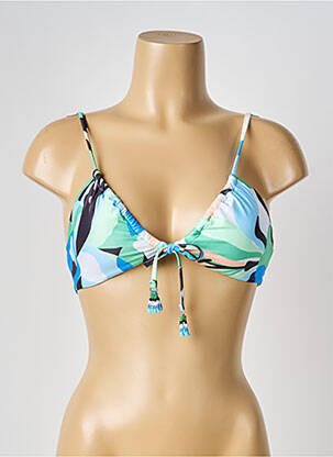 Sutien de costum de baie elasticitate top triunghiuri verde SEAFOLLY femeie
