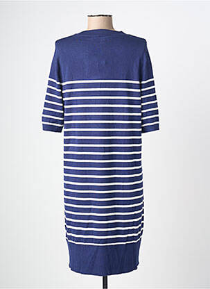 Rochie pulover elasticitate mâneci scurte albastru B.YOUNG femeie