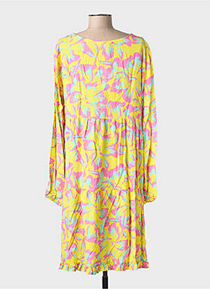 Rochie midi imprimeu floral mâneci lungi galben BANDITAS FROM MARSEILLE femeie