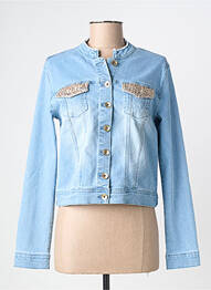 Jachete casual guler rotund albastru LES P'TITES BOMBES femme