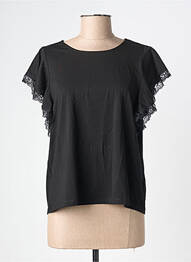Top țesătură jersey mâneci scurte negru MOLLY BRACKEN femme