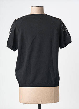 Top elasticitate mâneci scurte negru MOLLY BRACKEN femeie