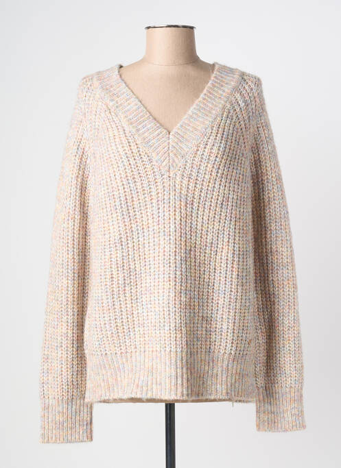 Pulover bej LES P'TITES BOMBES femeie