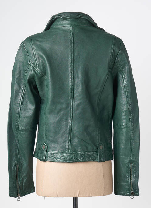 Geacă din piele verde GIPSY BY MAURITIUS femeie