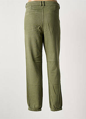Pantalon drept țesătură poplin mărime normală verde LPB femeie