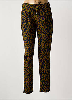 Pantalon slim talie elastică mărime normală verde B.YOUNG femeie