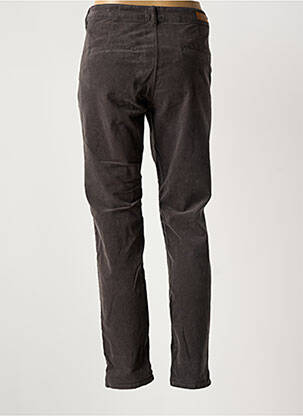 Pantalon chino închidere cu fermoar sub clapetă cu nasturi mărime normală gri HAPPY femeie