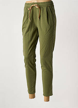 Pantalon 7/8 elasticitate mărime normală verde PAKO LITTO femeie