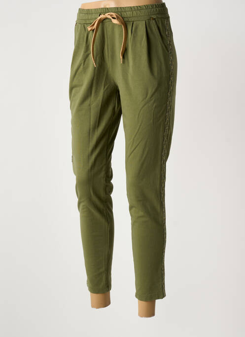 Pantalon 7/8 verde PAKO LITTO femeie