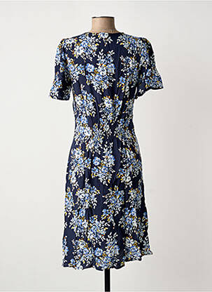 Rochie midi imprimeu fantezie mâneci scurte albastru B.YOUNG femeie