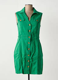 Rochie scurtă fără mâneci fără mâneci verde LOLA ESPELETA femme