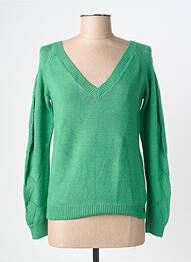 Pulover guler în v mâneci lungi verde LOLA ESPELETA femme