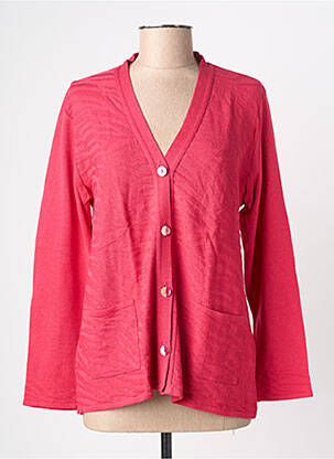 Vestă cu mâneci lungi croială cambrată roz GRIFFON femme