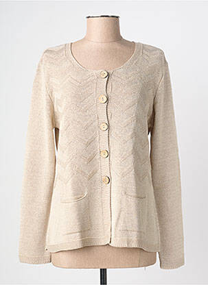 Vestă cu mâneci lungi bej GRIFFON femeie