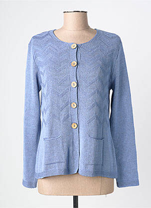 Vestă cu mâneci lungi croială cambrată albastru GRIFFON femme