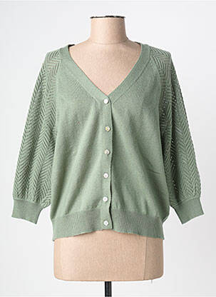 Vestă cu mâneci scurte verde JULIE GUERLANDE femeie