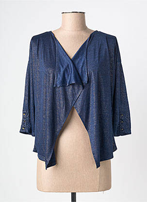 Vestă cu mâneci lungi albastru JULIE GUERLANDE femeie