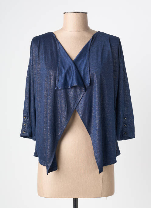 Vestă cu mâneci lungi albastru JULIE GUERLANDE femeie