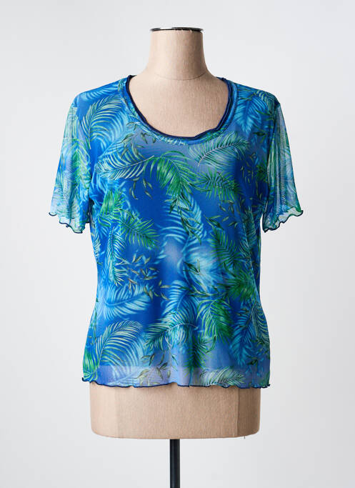 Top albastru QUATRE VINGT JOURS femeie