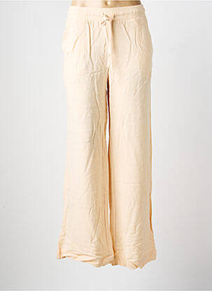 Pantalon drept talie elastică bej B.YOUNG femeie