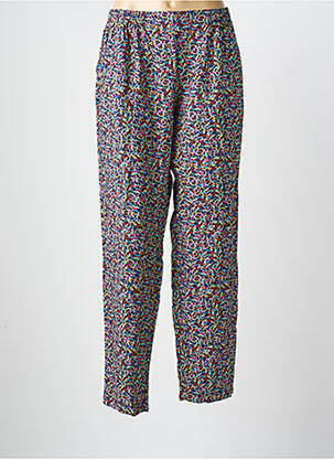 Pantalon drept talie elastică albastru GRIFFON femeie