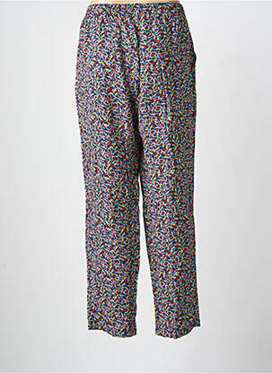 Pantalon drept talie elastică albastru GRIFFON femeie