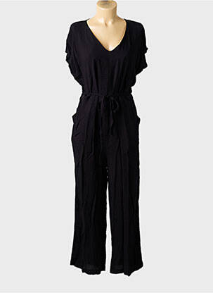 Salopetă-pantalon croială fluidă mâneci scurte negru B.YOUNG femeie
