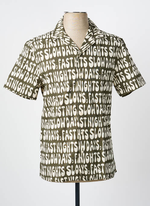 Cămașă cu mâneci scurte verde BLEND bărbat