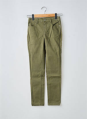 Pantalon slim țesătură poplin mărime normală verde LOLA ESPELETA femeie