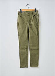 Pantalon slim țesătură poplin mărime normală verde LOLA ESPELETA femme