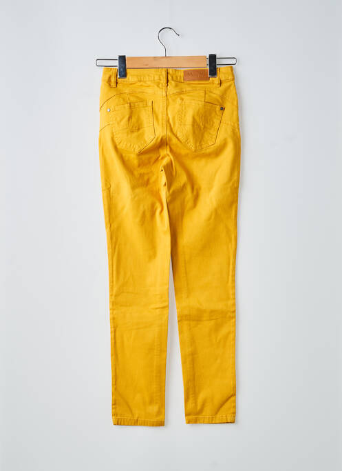 Pantalon slim galben LOLA ESPELETA femeie