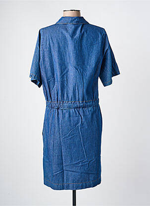 Rochie midi mâneci scurte mâneci scurte albastru LA FEE MARABOUTEE femeie
