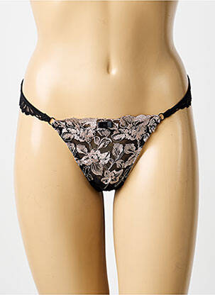 Tanga țesătură dantelă negru LILI & ZOÉ femme