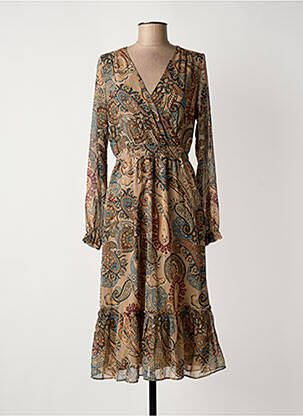 Rochie midi bej SUD EXPRESS femeie