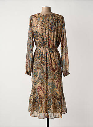 Rochie midi bej SUD EXPRESS femeie