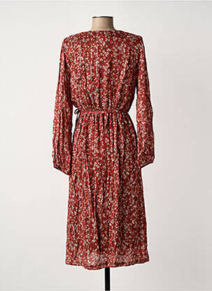 Rochie midi portocalie LA FEE MARABOUTEE femeie