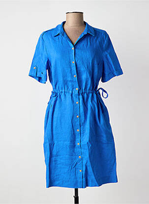 Rochie midi albastru JULIE GUERLANDE femeie