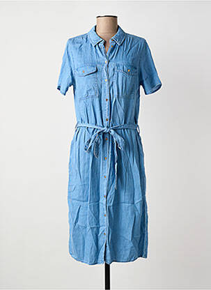 Rochie midi mâneci scurte mâneci scurte albastru VILA femme