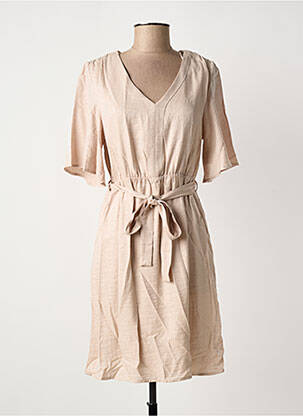 Rochie scurtă bej JULIE GUERLANDE femeie