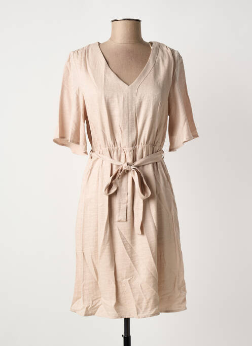 Rochie scurtă bej JULIE GUERLANDE femeie